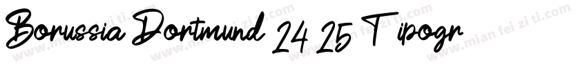 Borussia Dortmund 24 25 Tipogra字体转换